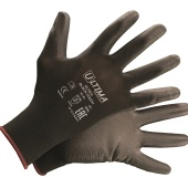 Перчатки BLACK TOUCH трикотажные нейлоновые с полиуретановым покрытием ULTIMA®