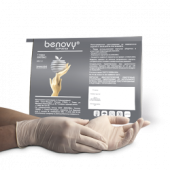 Диагностические (смотровые) перчатки BENOVY LATEX CHLORINATED STERILE