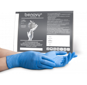 Диагностические перчатки BENOVY NITRILE CHLORINATED STERILE