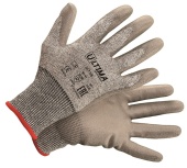 Перчатки из специального порезостойкого волокна (защита 5) с полиуретановым покрытием